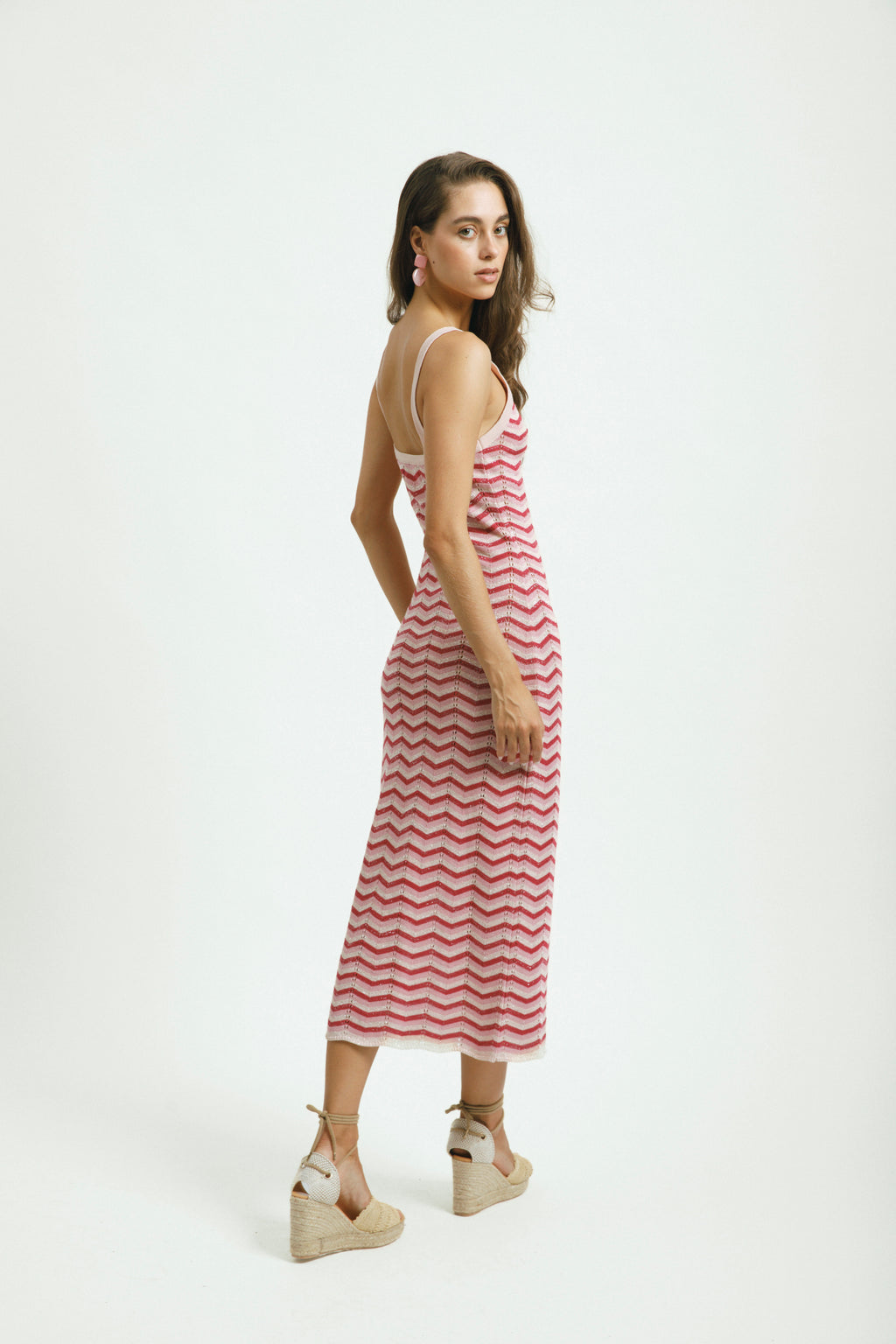 Aqcuara Flamingo thin lines Dress