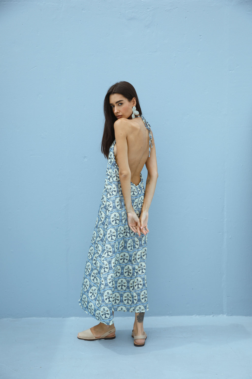 Fianna Dress Ice Tiles