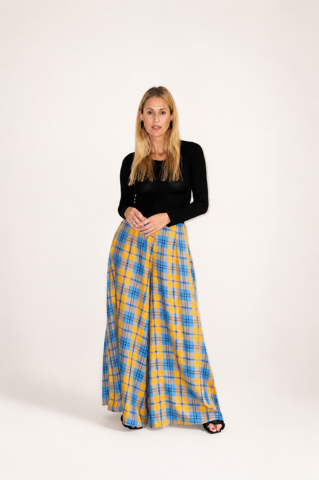 Palazo Plaid Yellow