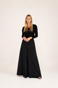Palazo Plaid Black