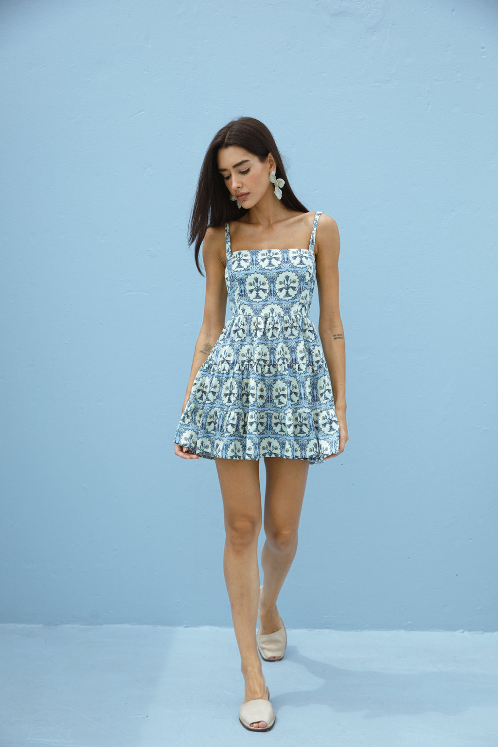 Sianna Dress Ice Tiles