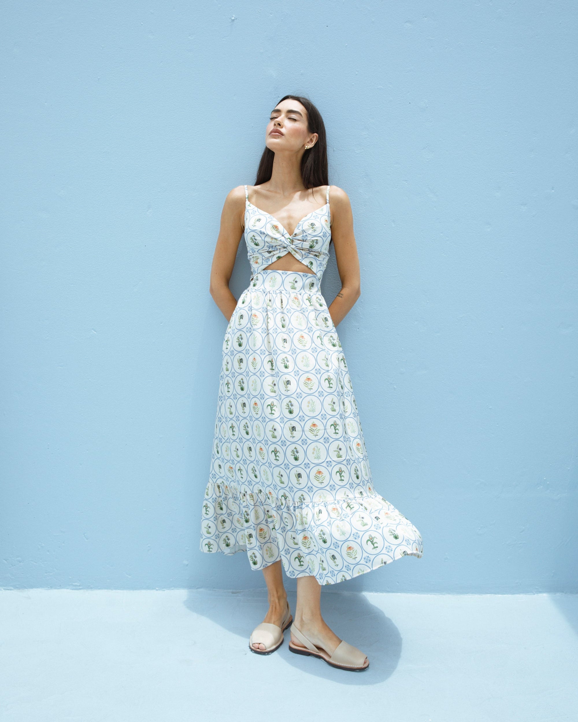 Vestido Ribeira Porcelain