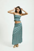 conjunto y falda floral mujer 