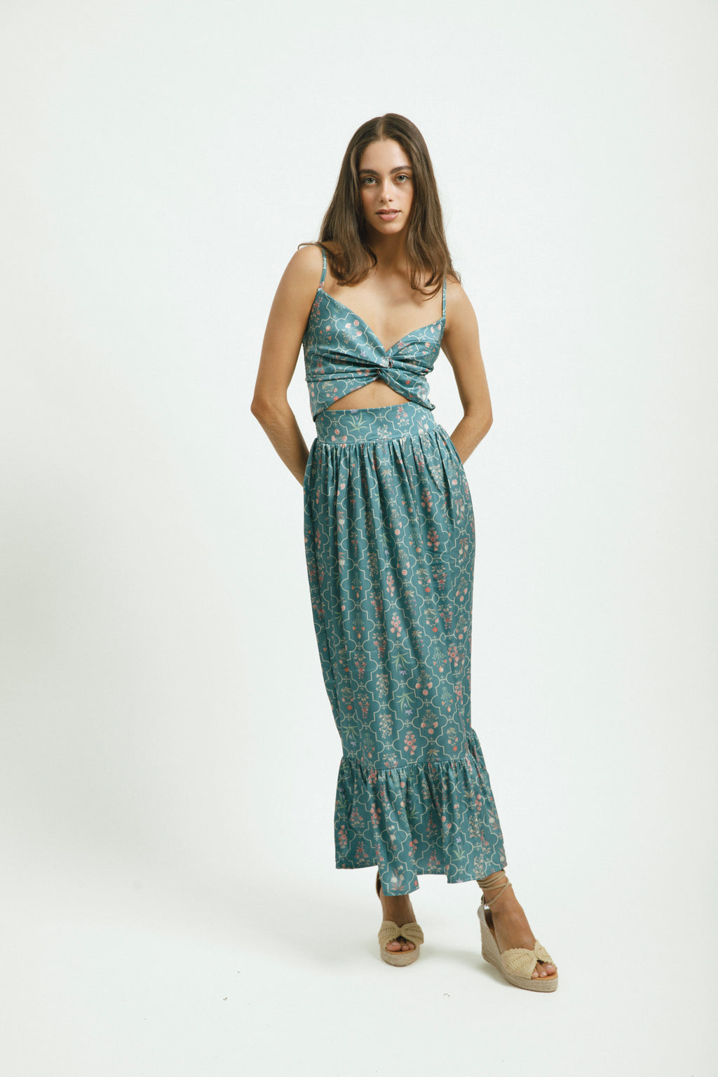vestido estampado floral ribeira verano