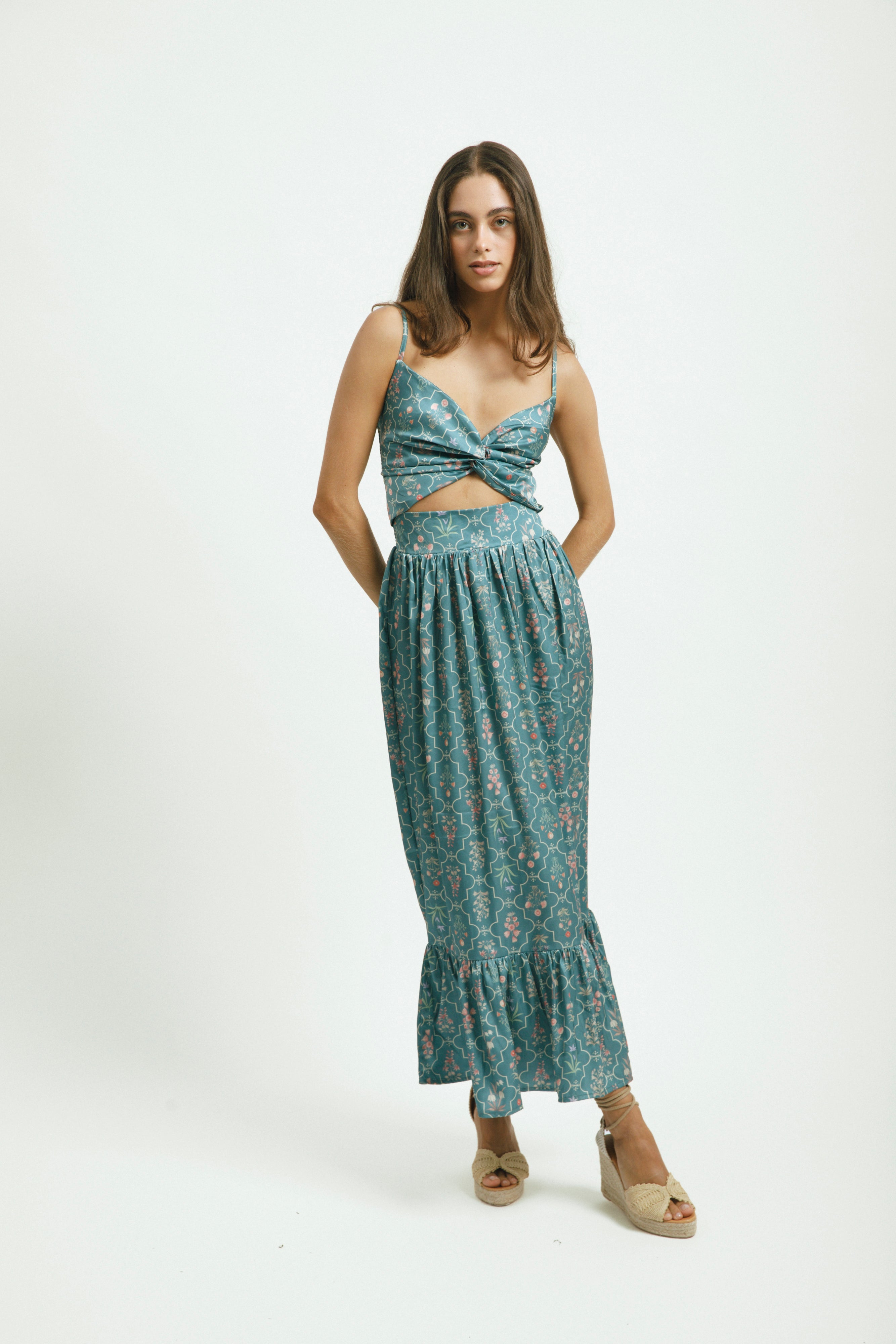 vestido estampado floral ribeira verano